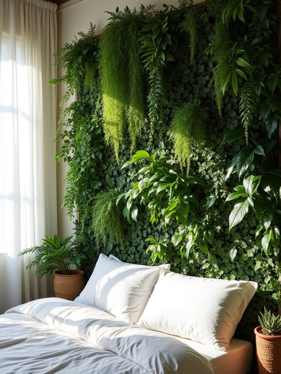 conception de mur végétal d'intérieur