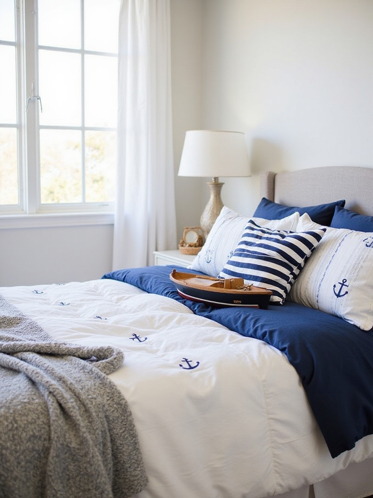 textiles de maison à thème nautique