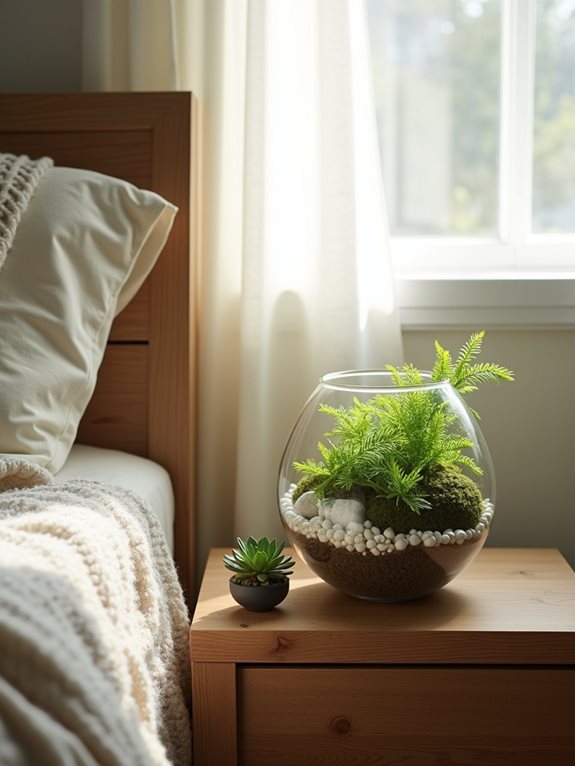 tables de chevet terrarium