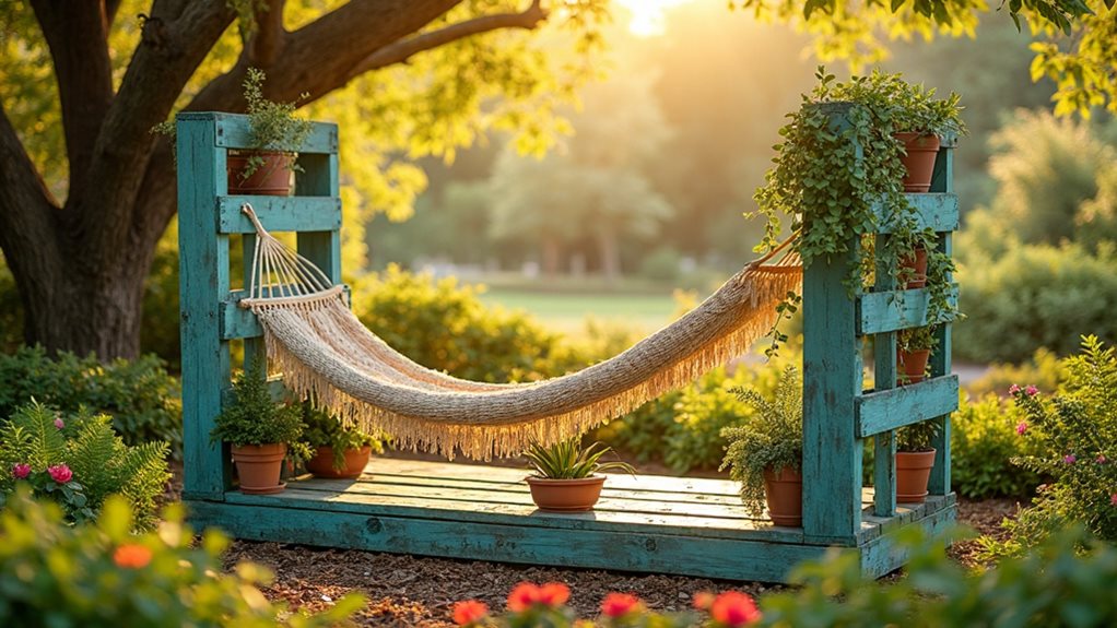 support d'étagère pour hamac de palette