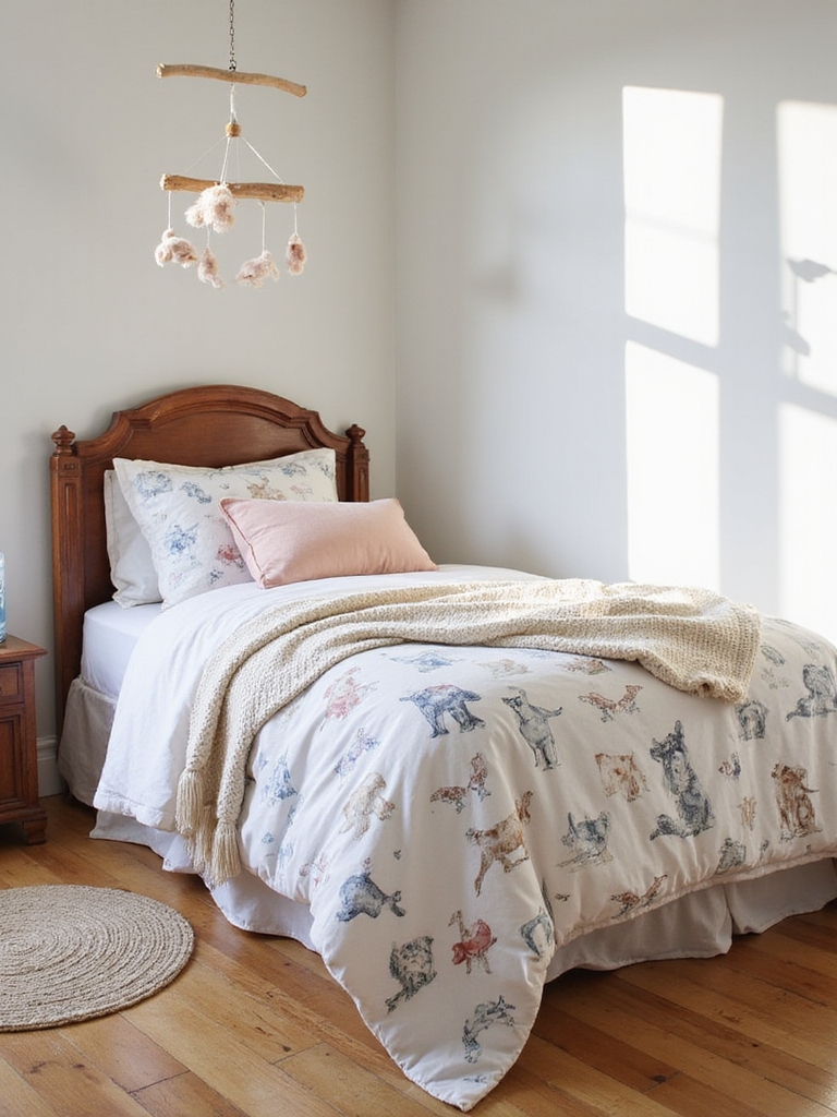 linge de lit ludique et élégant