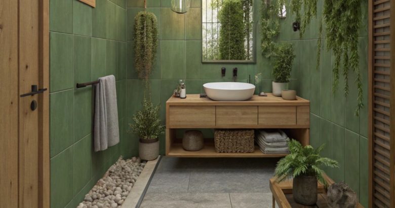 10 Inspirations pour une Salle de Bain Verte