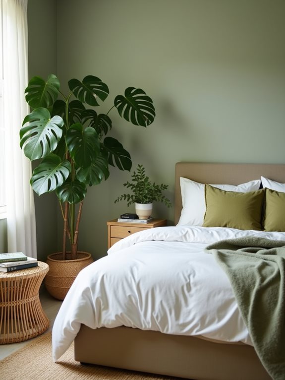 teintes vert apaisant