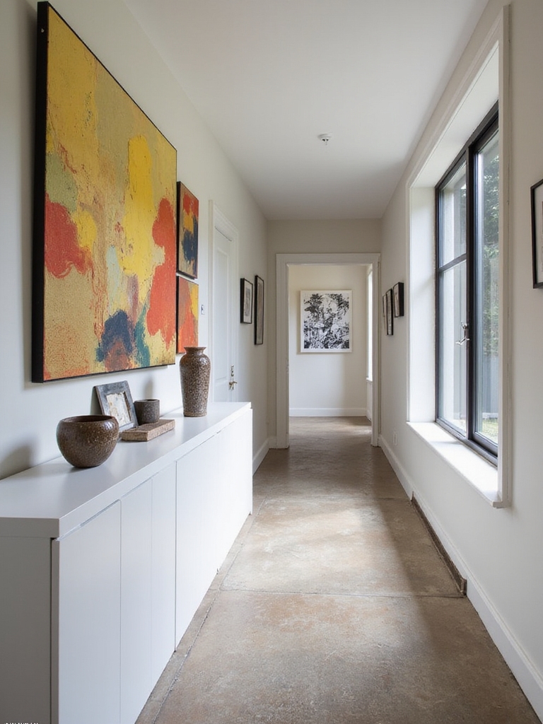 disposition stratégique des œuvres d'art