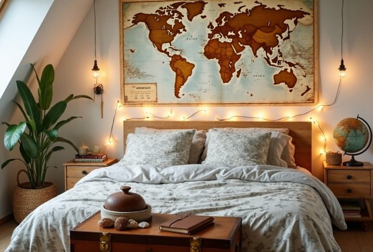 travel themed bedroom inspiration