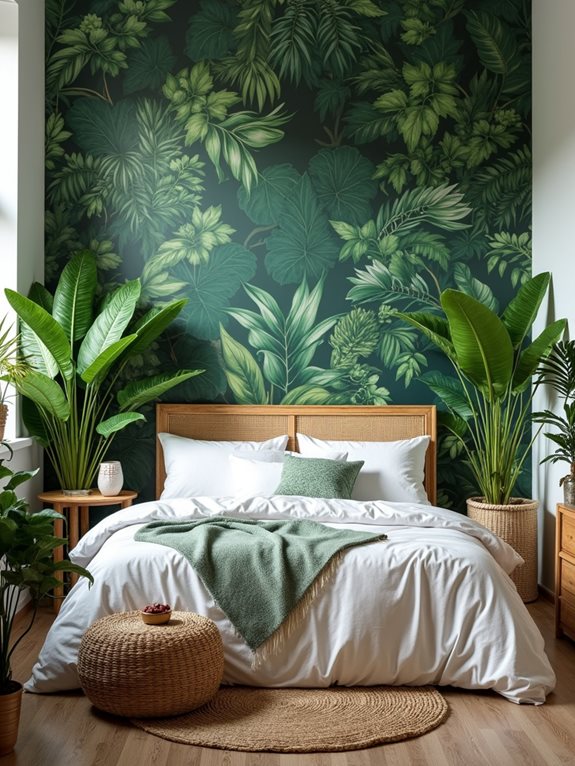 dessin de papier peint jungle urbaine