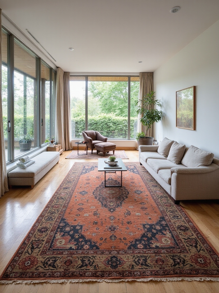 utiliser des tapis pour définir les espaces