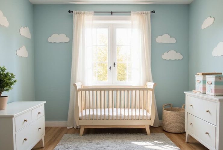 sélection de la couleur de la chambre de bébé