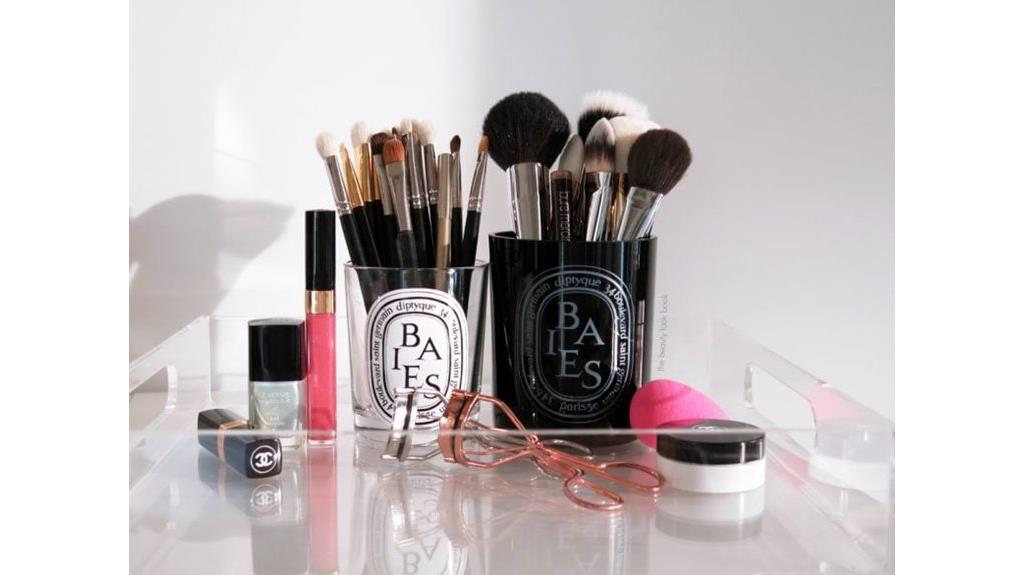 solutions de rangement de maquillage DIY