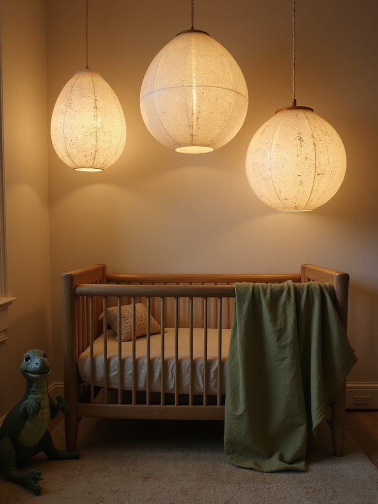 luminaires inspirés de la coquille d'œuf