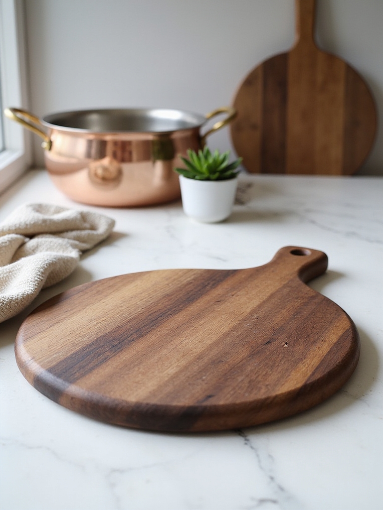 présentation élégante de planche à découper