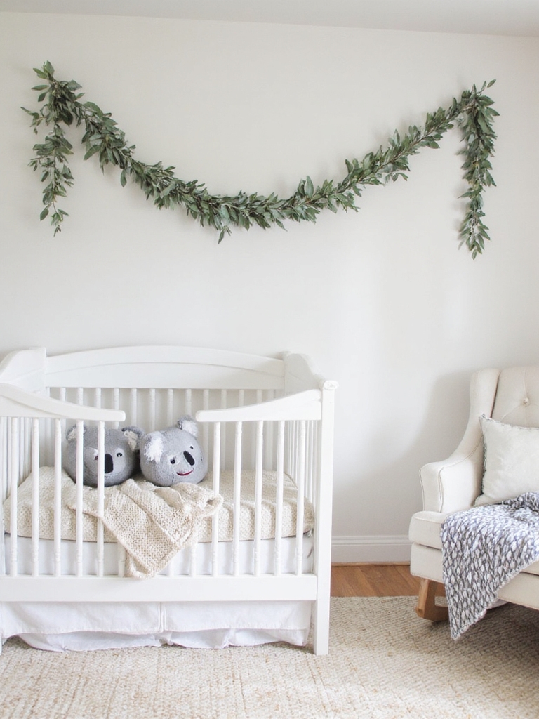 idées de décoration de guirlande d'eucalyptus