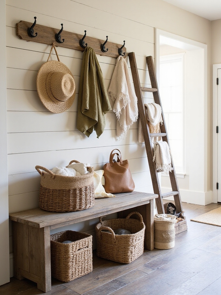 rangement fonctionnel avec paniers