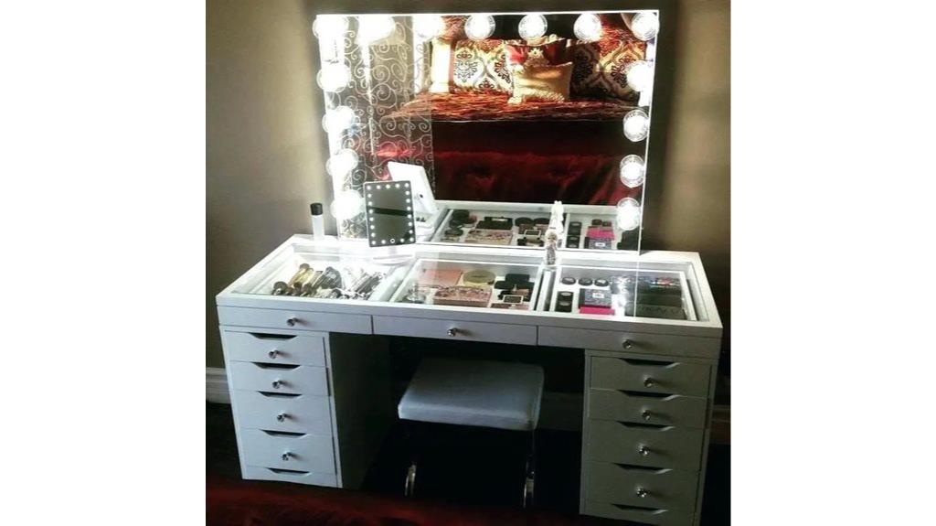 table à plateau en verre