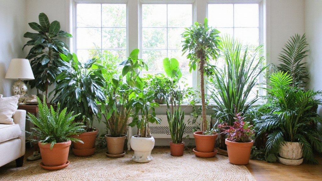 sélection de plantes purificatrices d'air intérieur