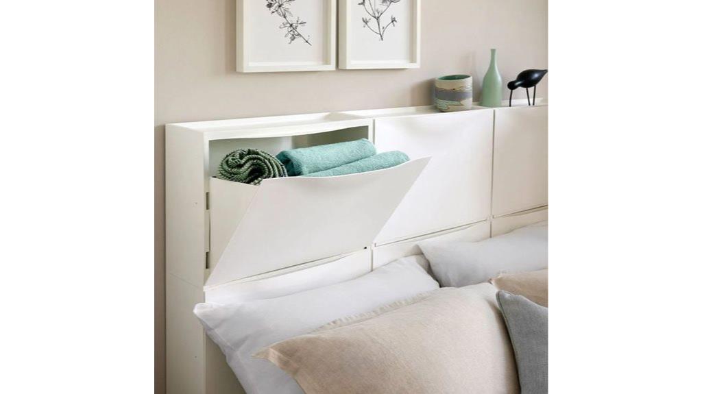 conception de tête de lit intégrant un rangement