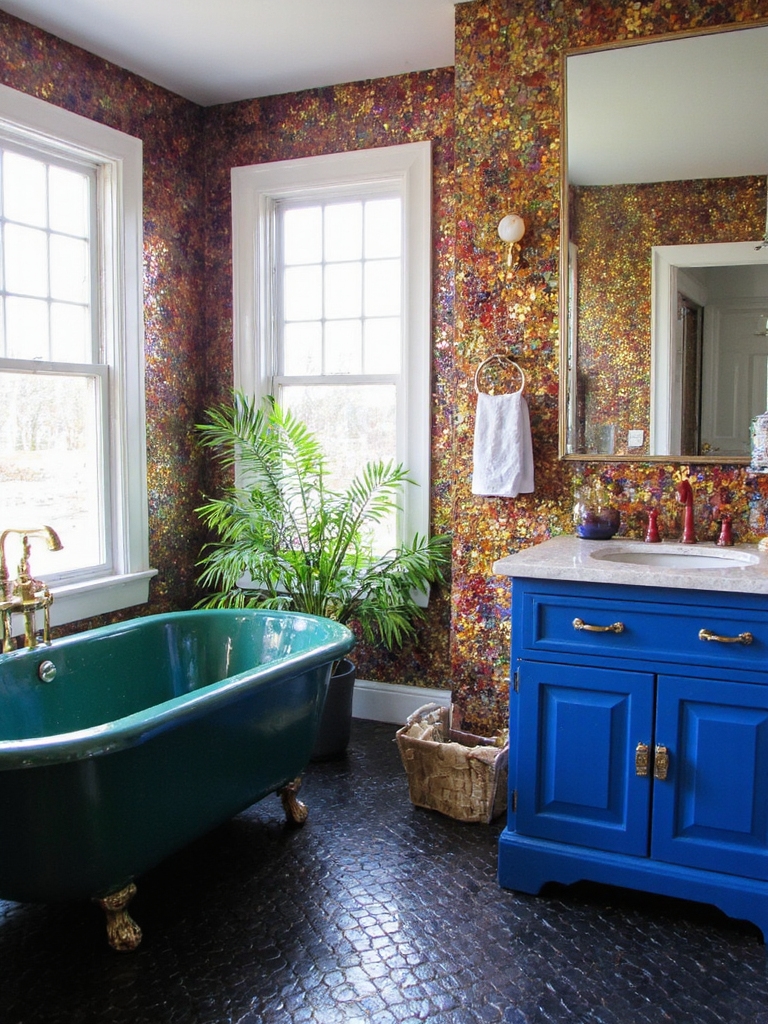 transformation de salle de bain inspirée des bijoux