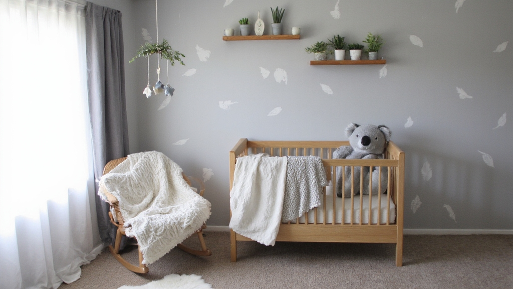 idées de chambre de bébé sur le thème du koala