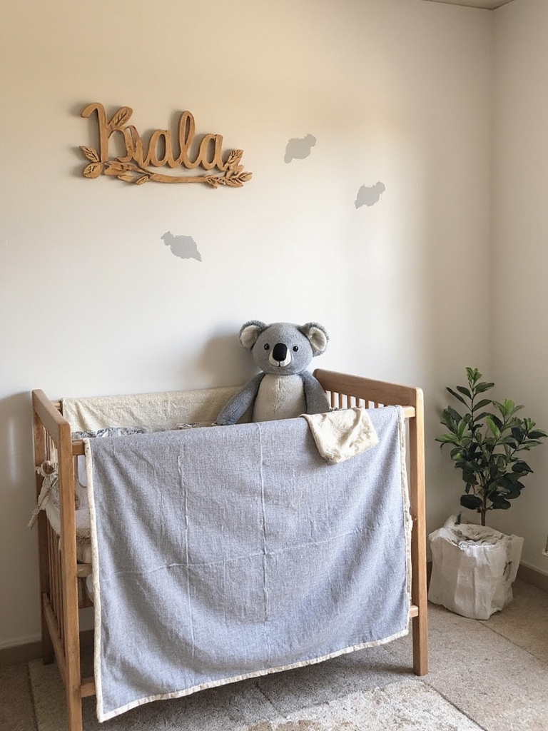 plaque nominative personnalisée sur le thème du koala