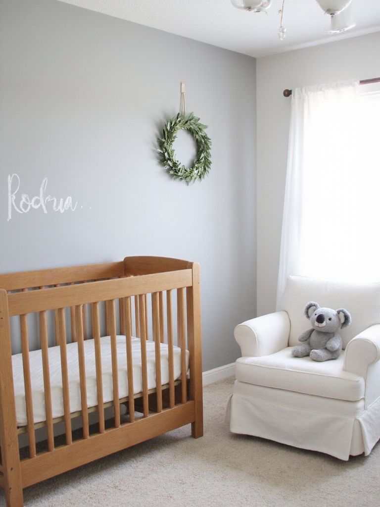 conception de chambre de bébé à thème koala minimaliste