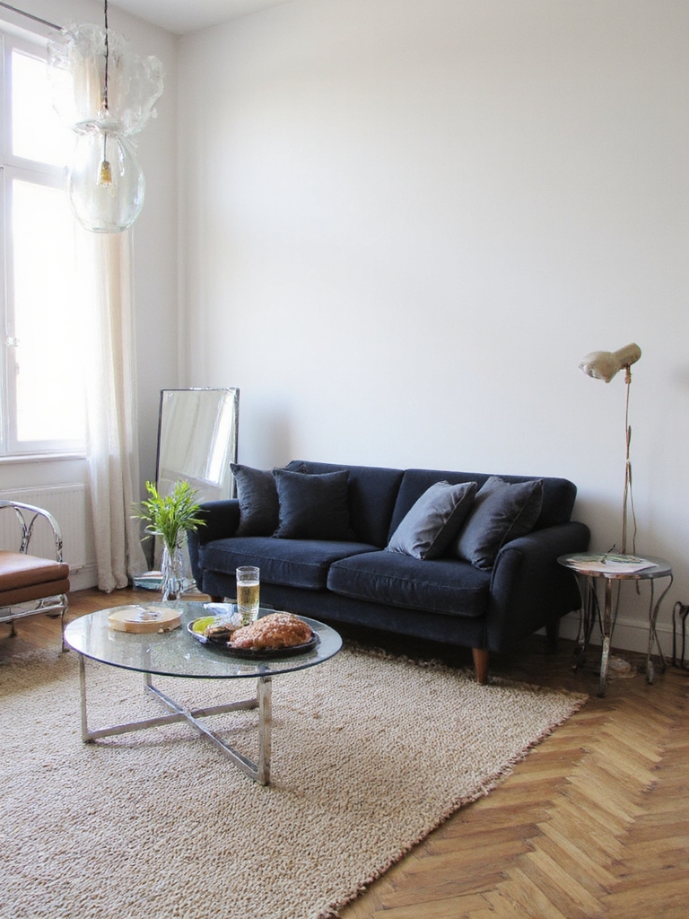 élégance moderne avec verre