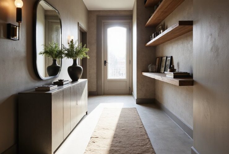 idées de décoration pour un couloir étroit