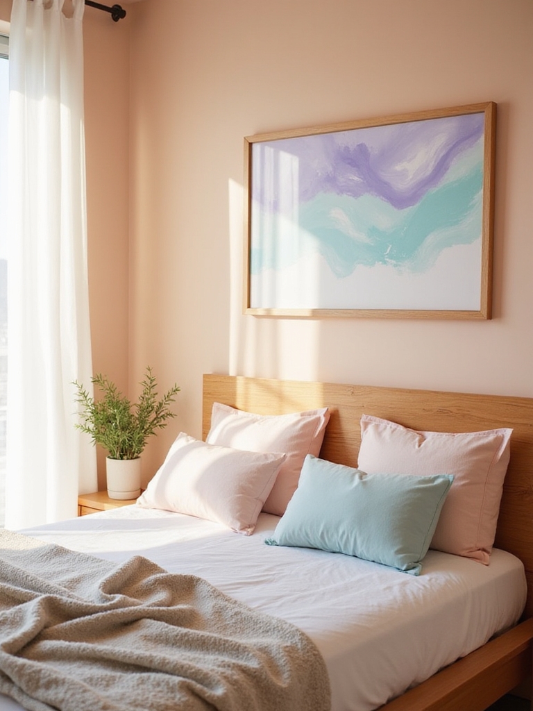 œuvre d'art pastel sur les murs