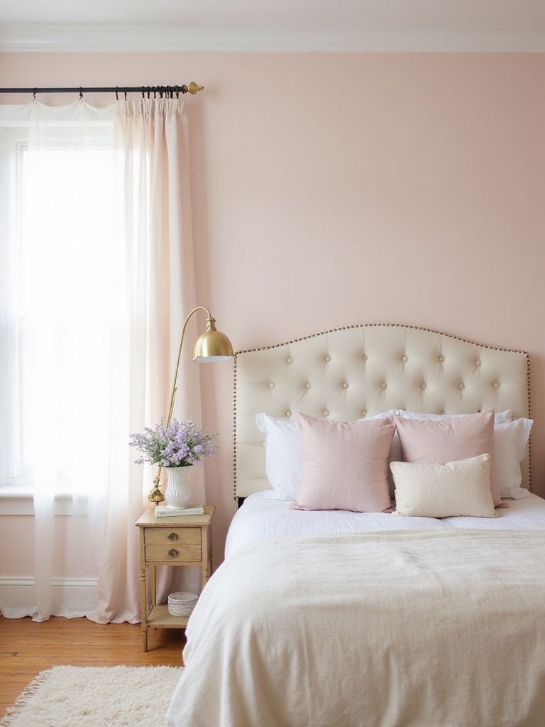 rose rose et crème