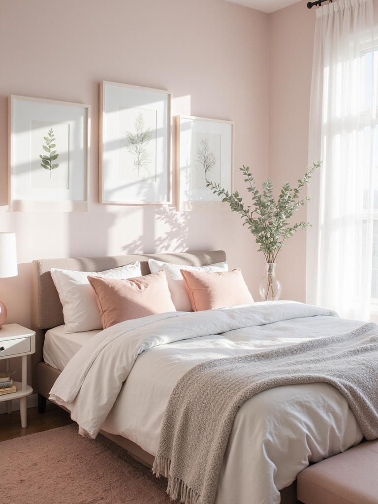 quartz rose avec gris clair
