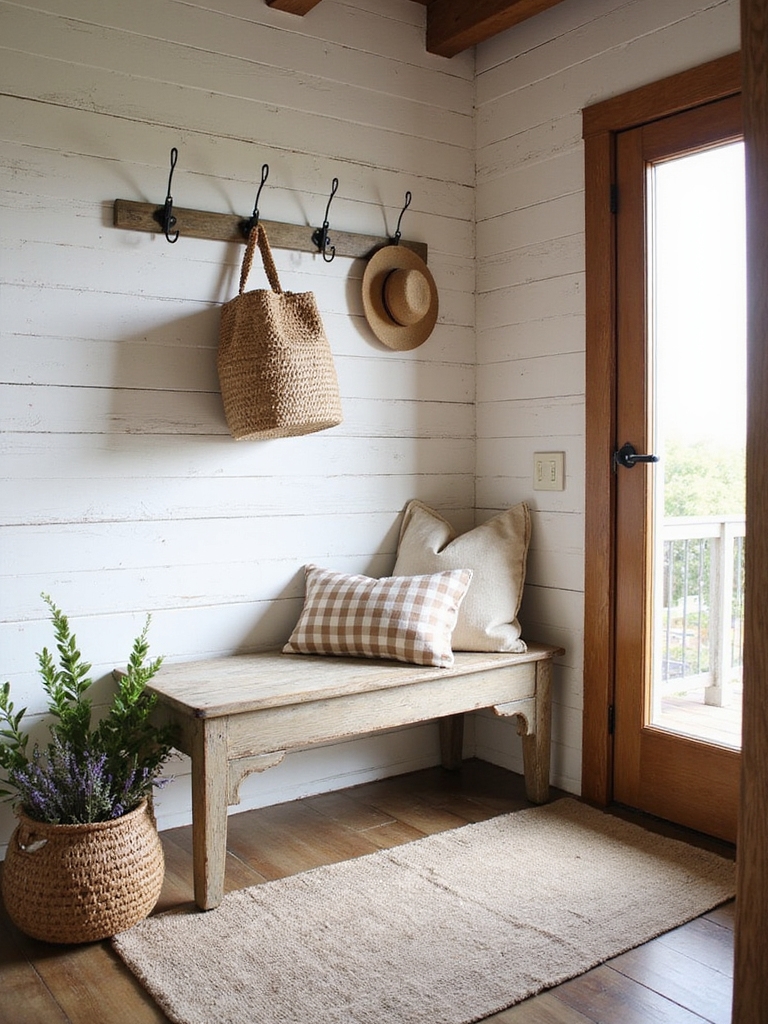 charme mural en planche rustique