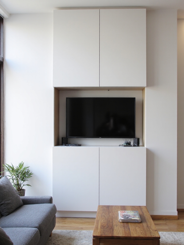 unité télé rétractable gain de place