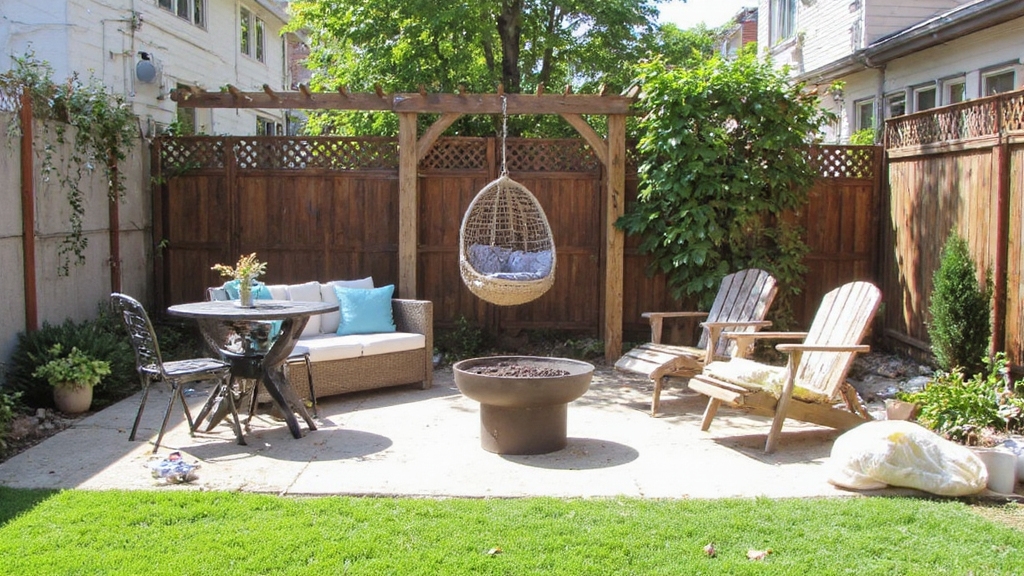 idées de mobilier d'extérieur compact