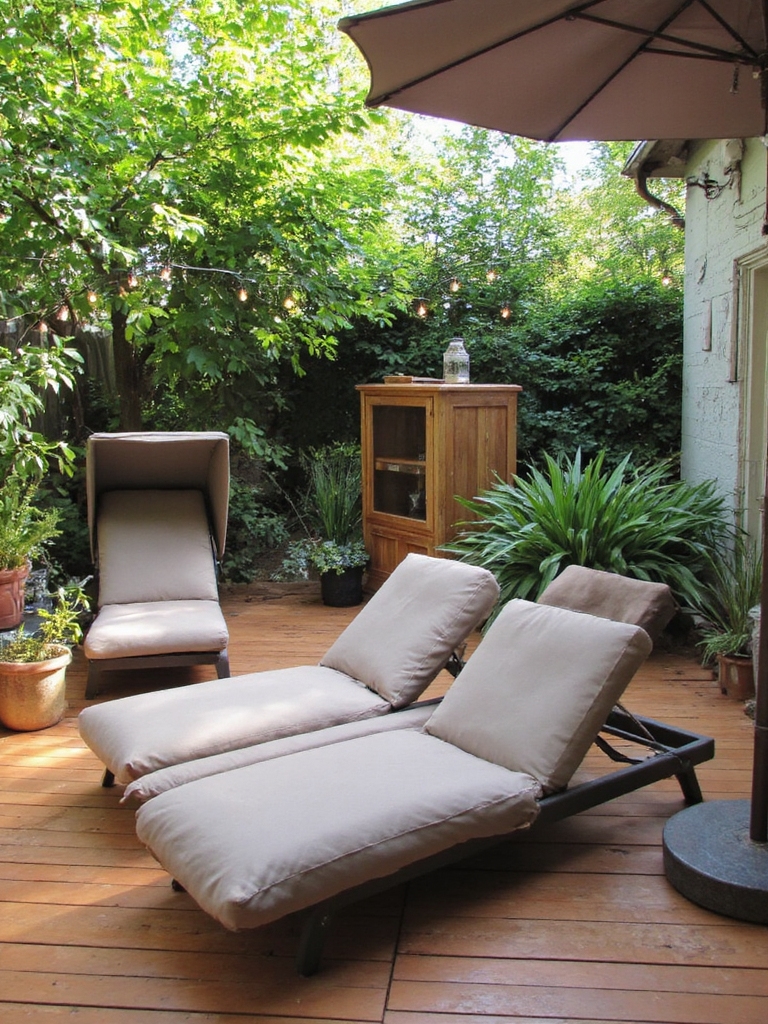 chaises longues pliantes commodité