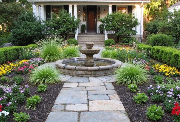 idées d'aménagement paysager pour l'attrait de la façade