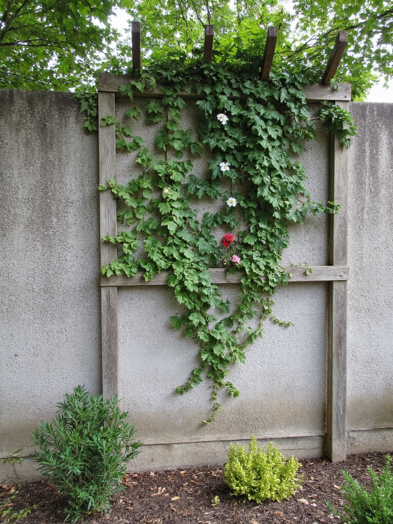 transformation luxuriante d'une plante grimpante