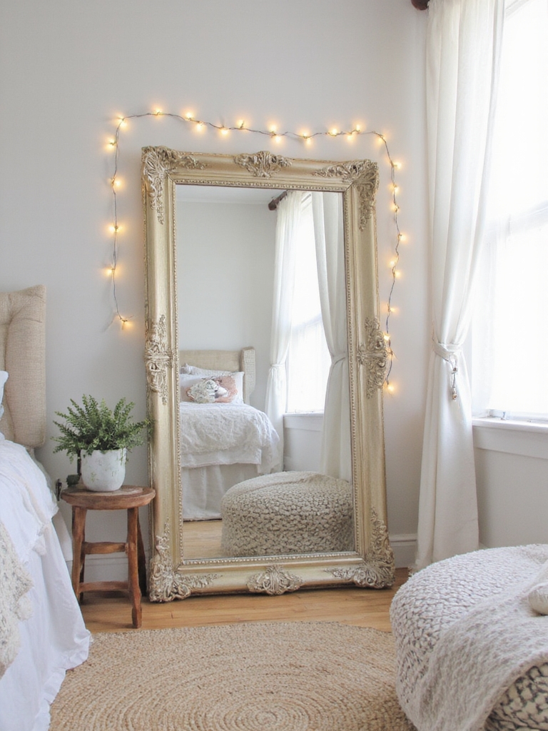 Les miroirs agrandissent l'espace et ajoutent du style