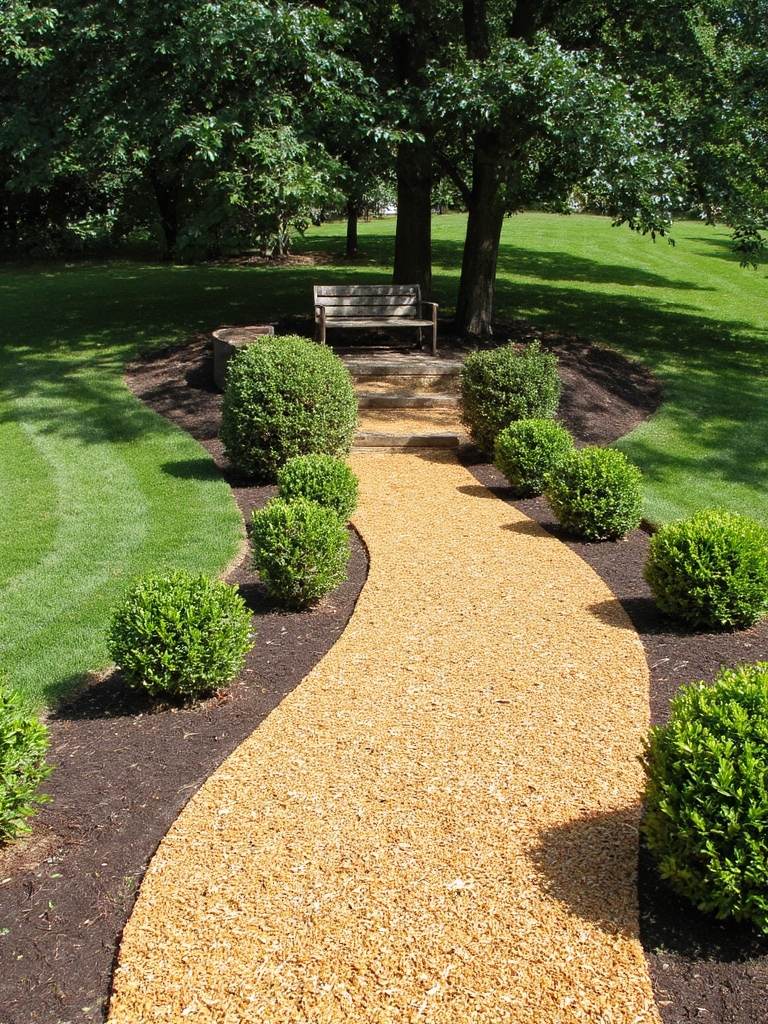 sentiers de jardin au charme naturel
