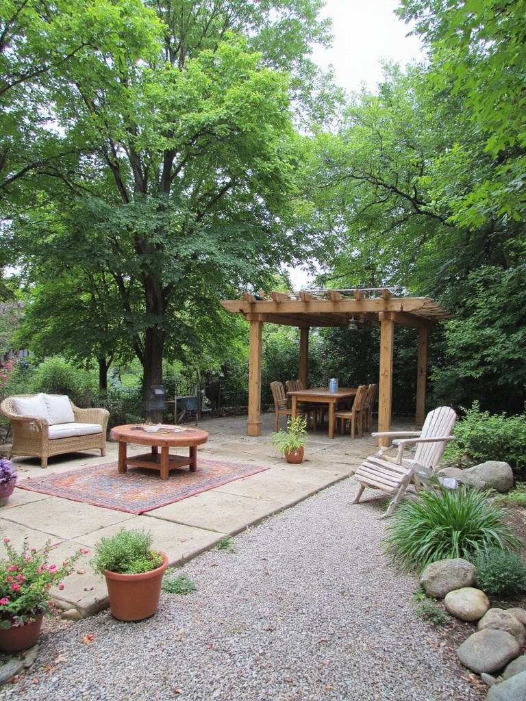 aménagement de l'espace pour meubles d'extérieur