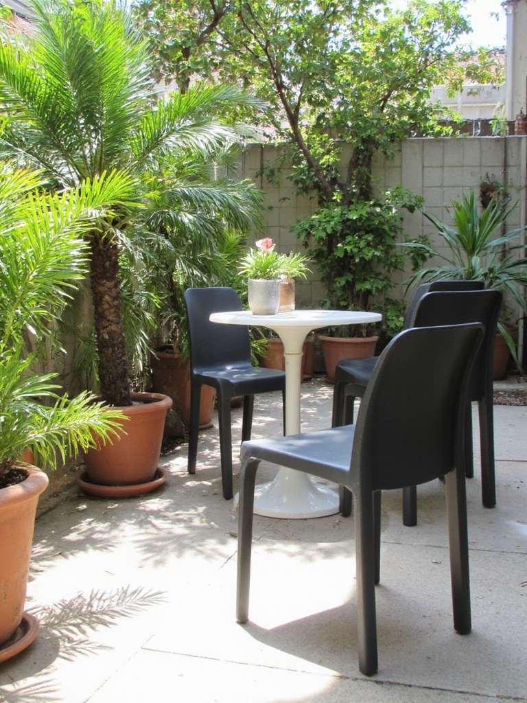 chaises empilables pour plus de commodité