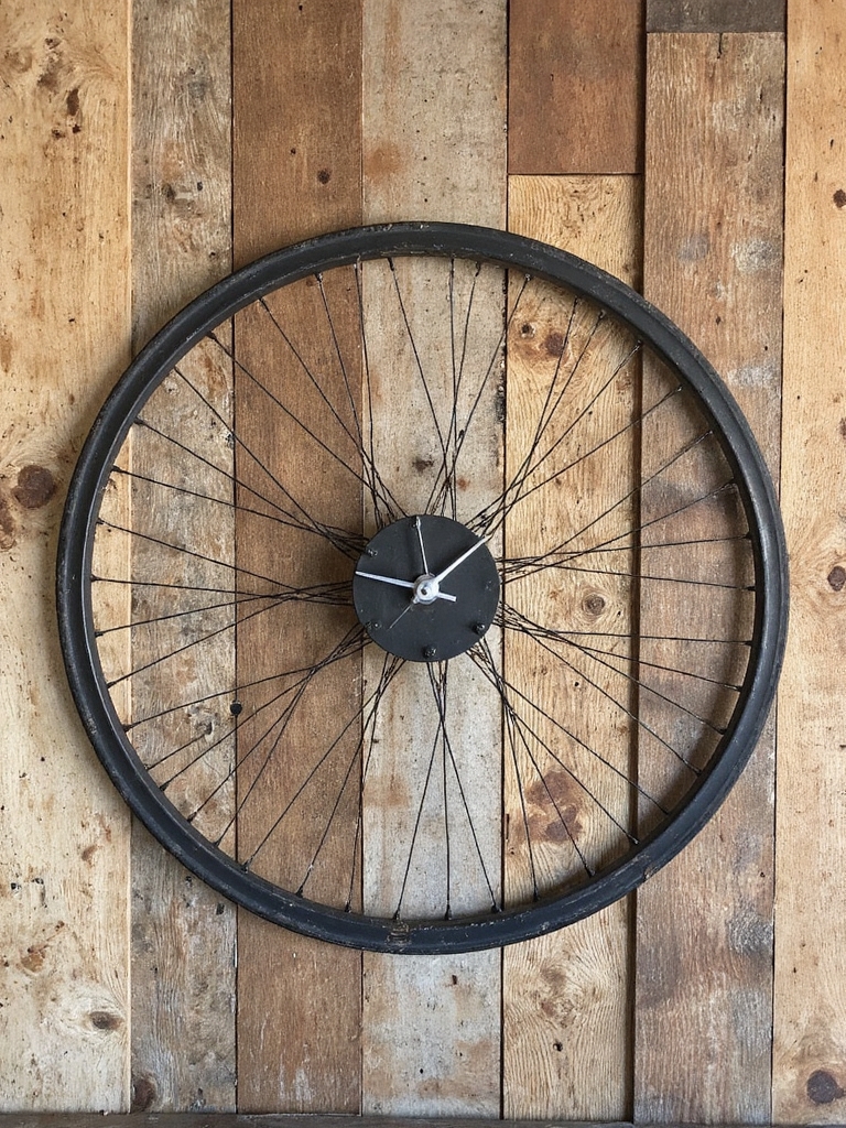 projet d'horloge à roue de vélo