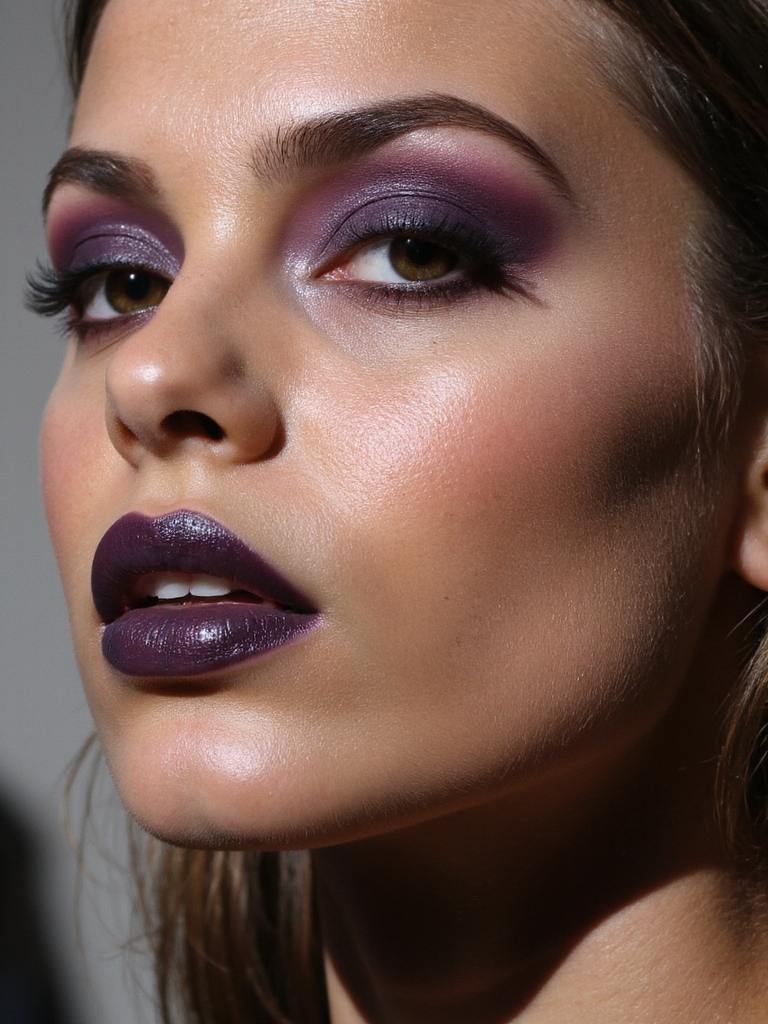 maquillages monochromes audacieux