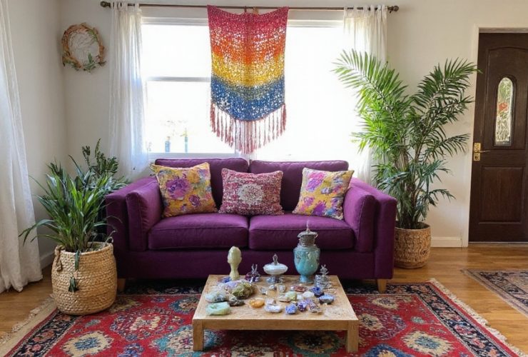 transformation d'une maison en style hippie coloré
