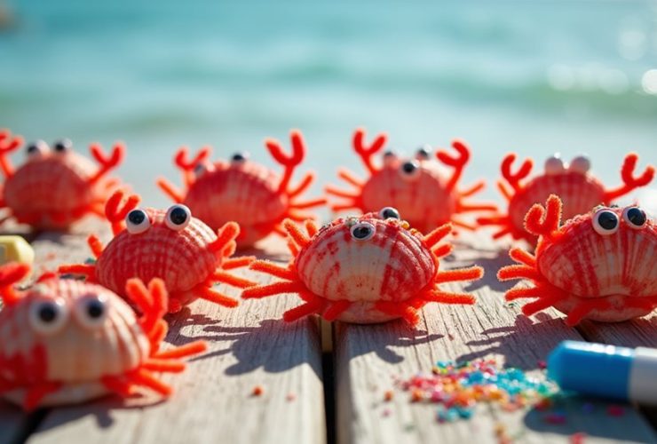 activités manuelles de crabe pour enfants