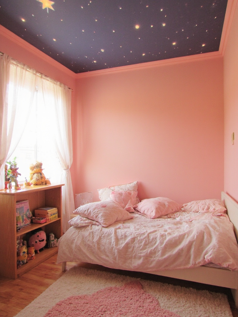 décor étoilé rose rêveur