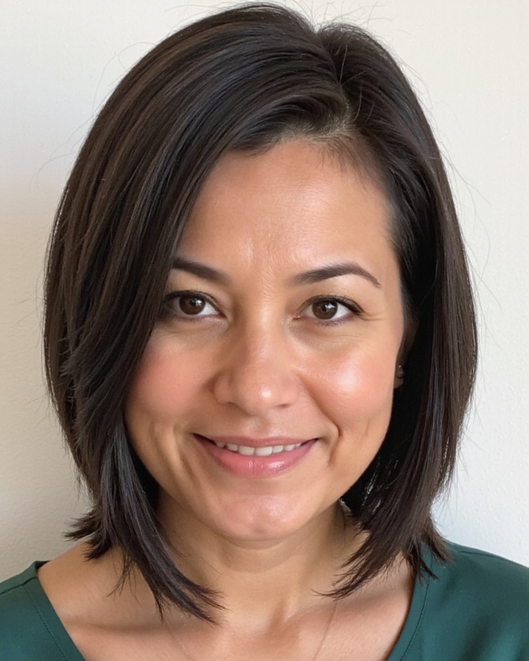 coiffure bob asymétrique élégante