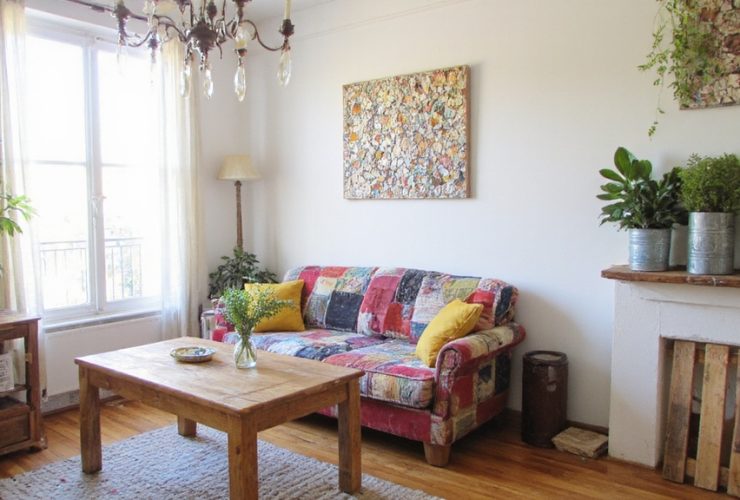 design d'intérieur élégant et recyclé