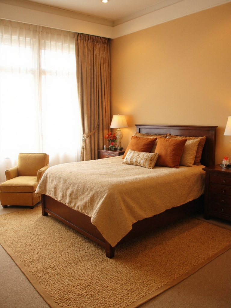 or beige chaleureuse étreinte