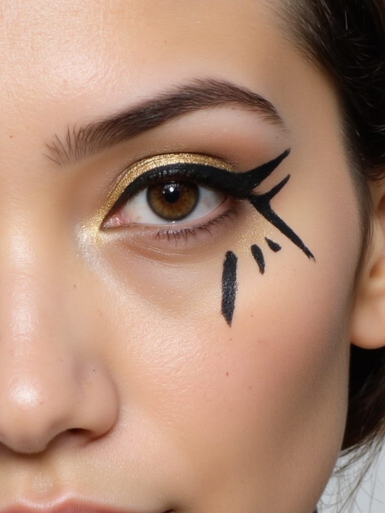 eyeliner graphique avec créativité