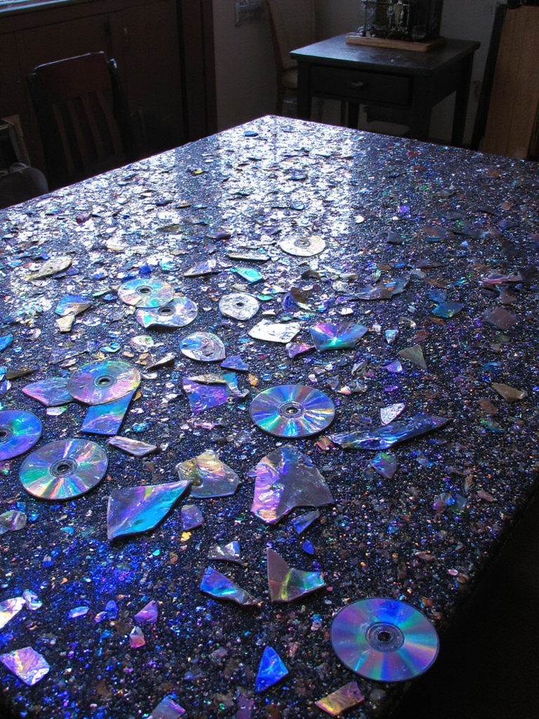 projet de centre de table en mosaïque