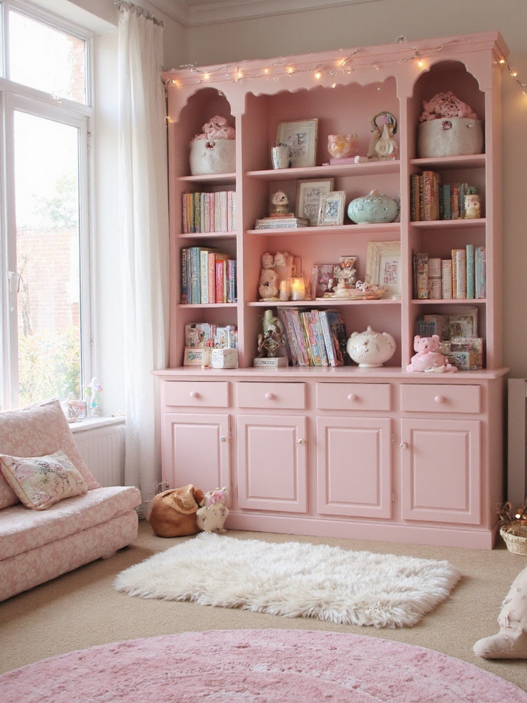 solutions de rangement rose pâle